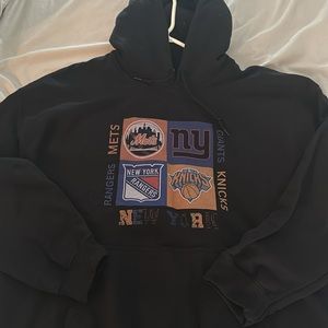 NY Sports Fan Hoodie, New York Mets , Rangers, Giants, Knicks Sweatshirt